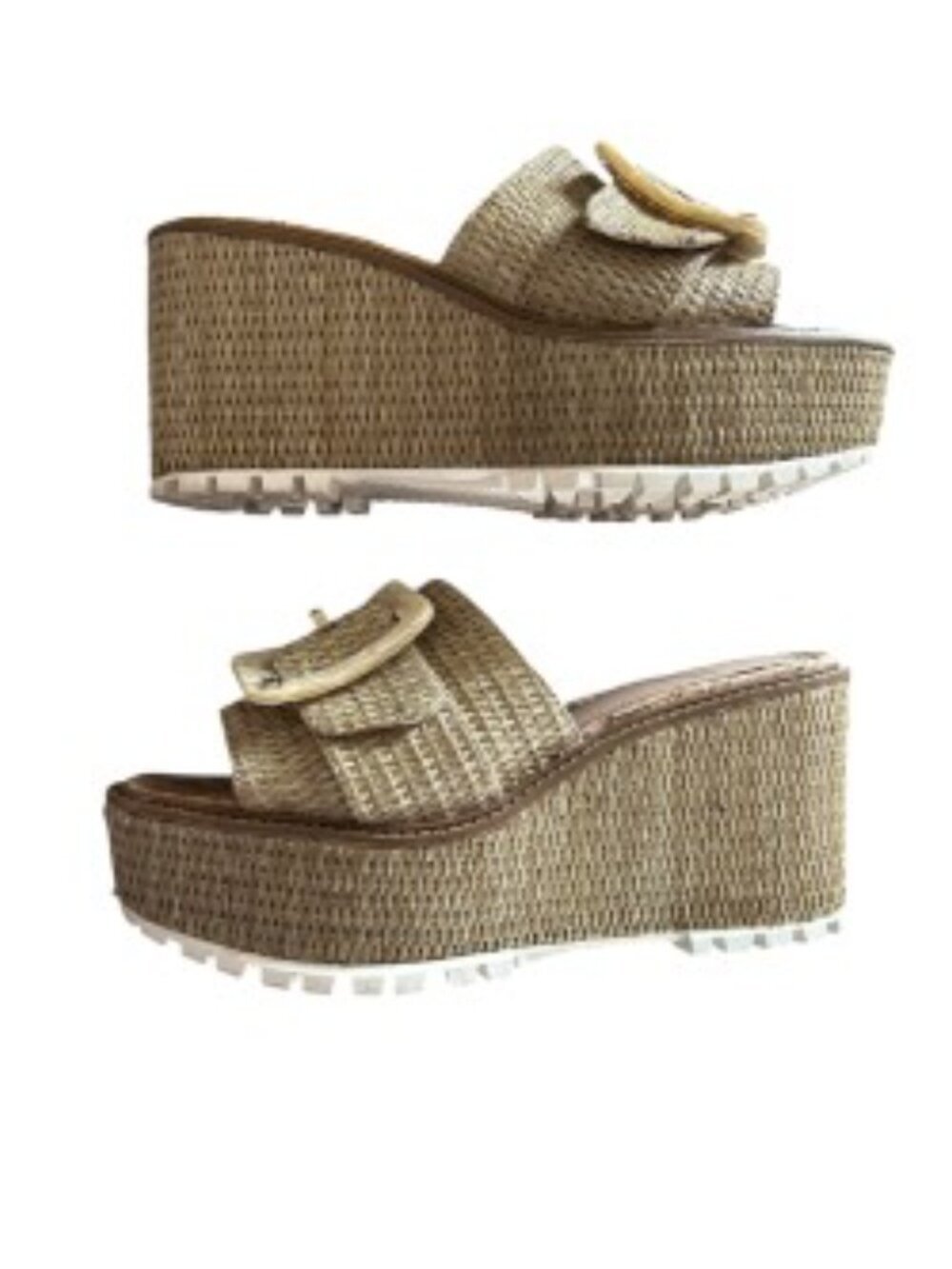 Sam Edelman Livi Buckle Wedge Sandal 8.5